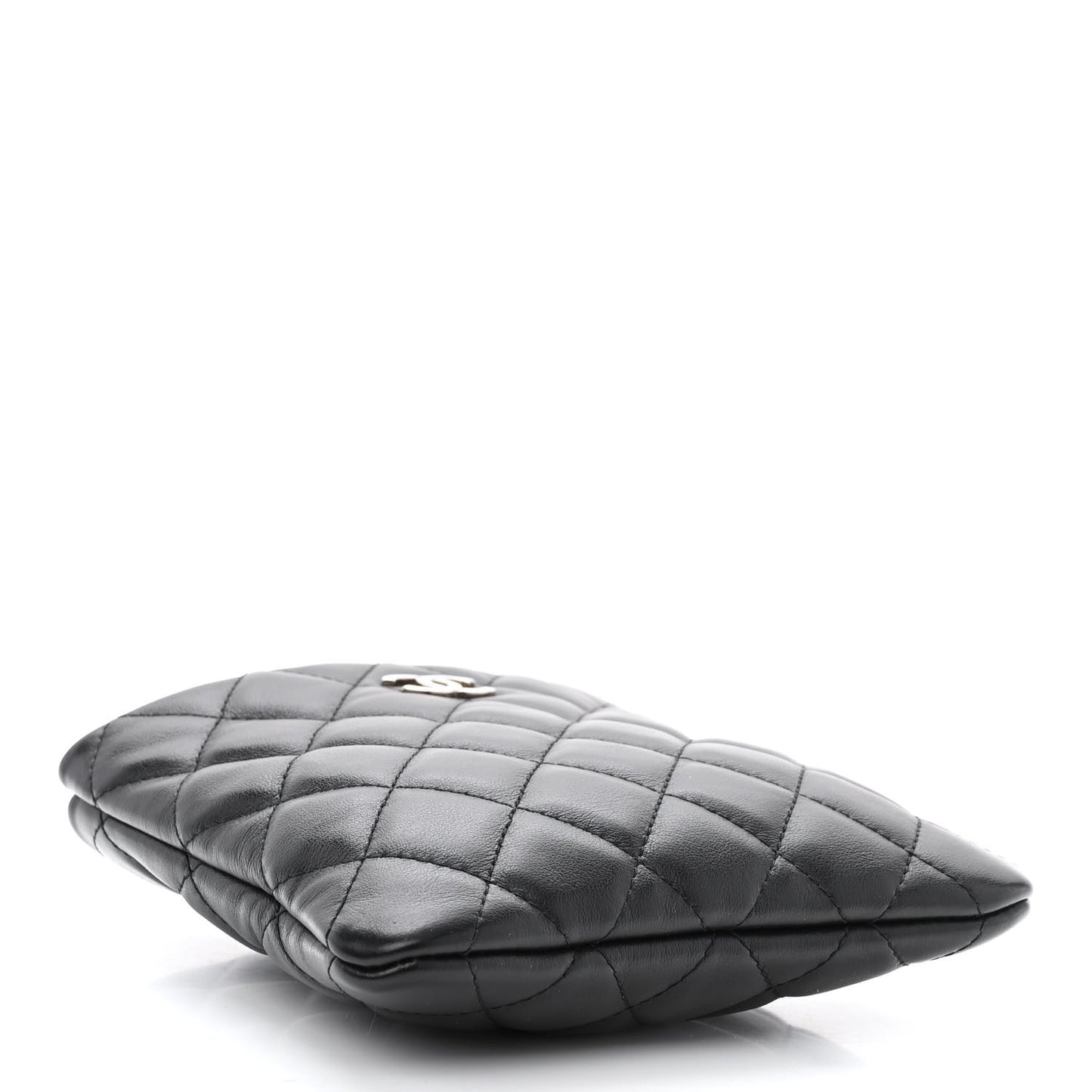 Lambskin Quilted Crossbody Bag Black