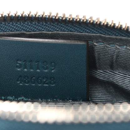 Gucci X SEGA Calfskin GUCCY Stars Mini Dome Shoulder Bag Dusty Turquoise Gold 7 of 10