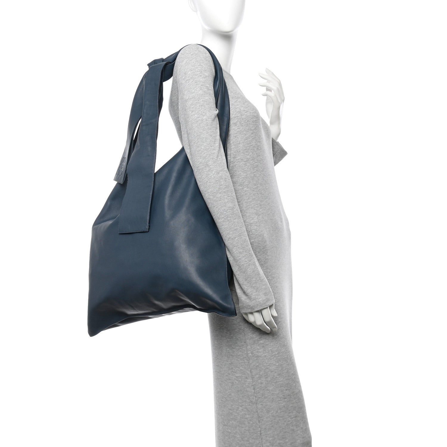 Loewe Nappa Oversized Bow Shoulder Bag Indigo 2 of 10