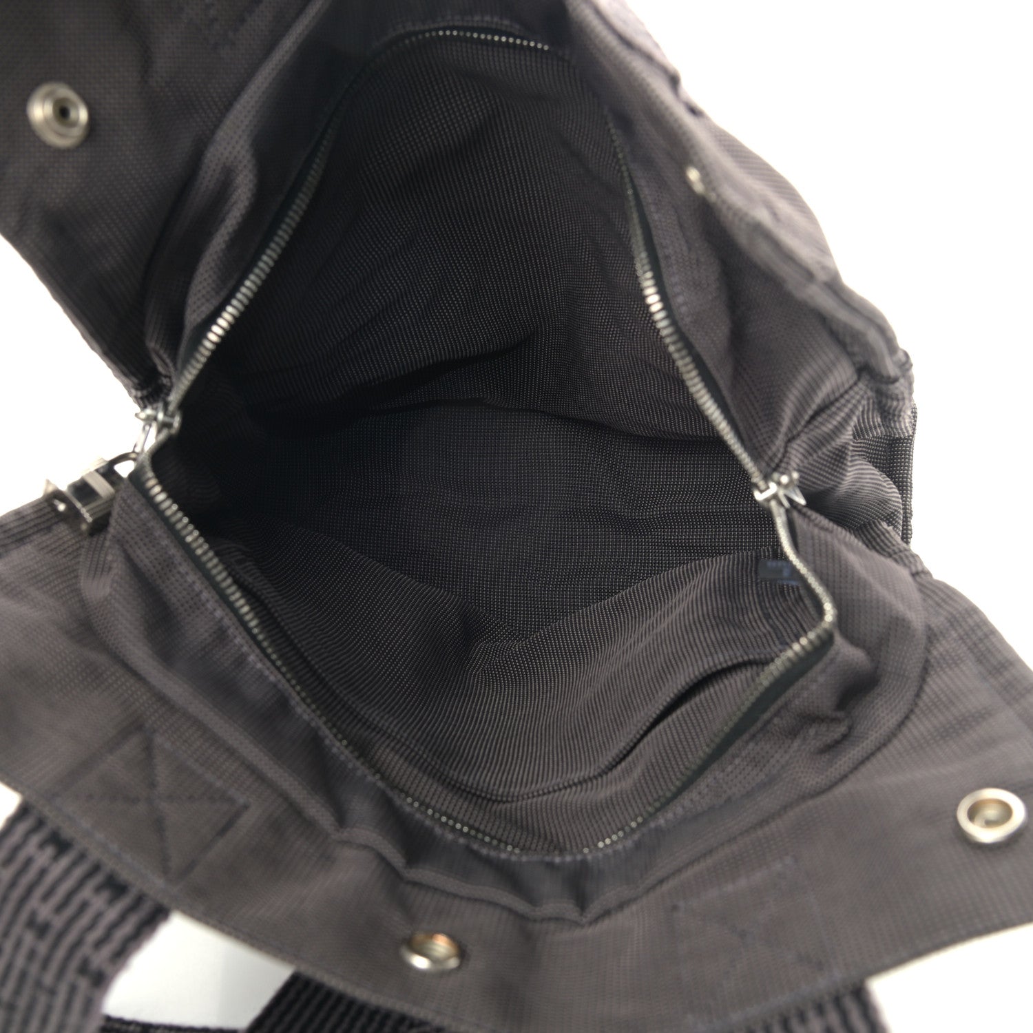 Hermes Canvas Herline Backpack Grey 9 of 22