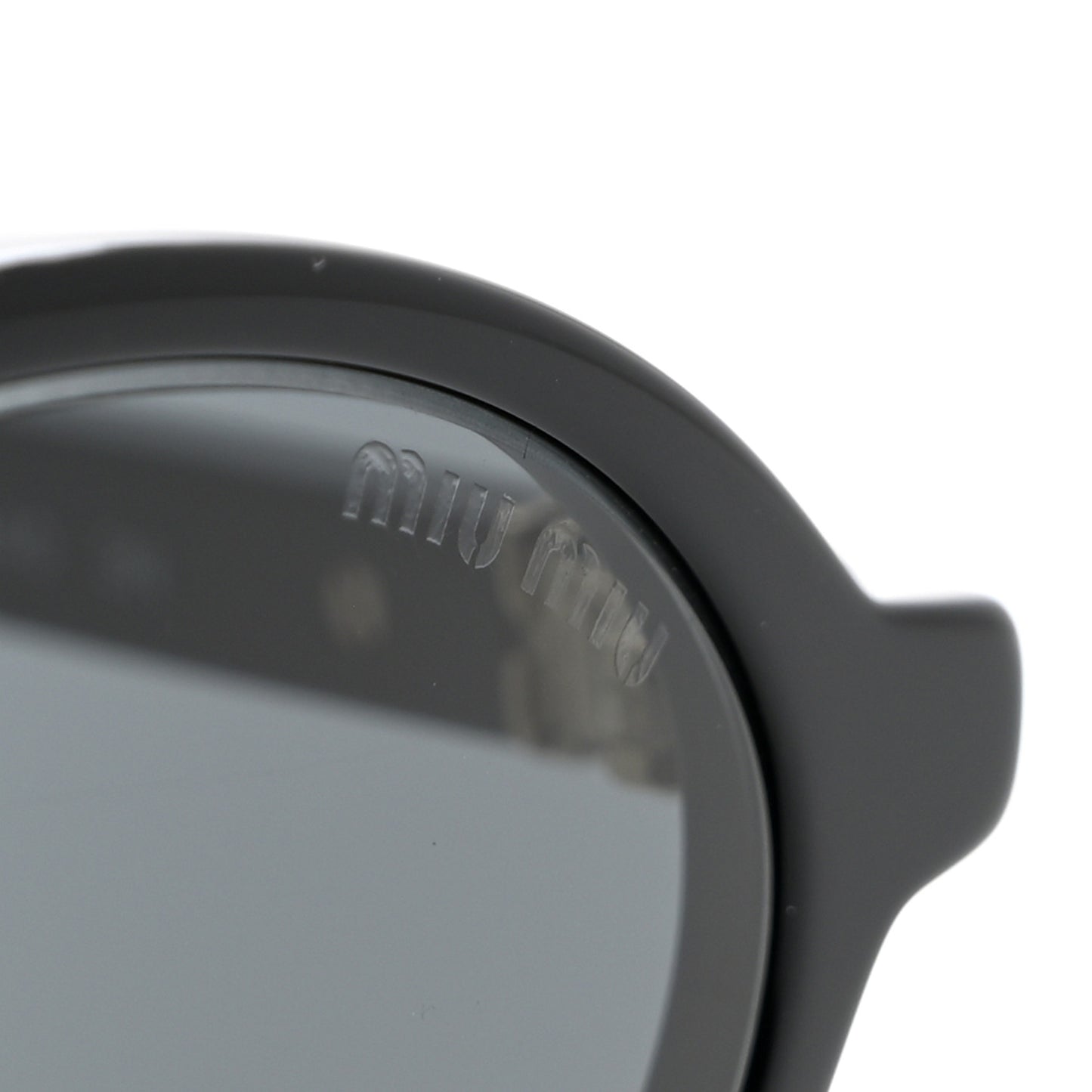 Acetate Oval Regard Sunglasses SMU04Z Slate Gray