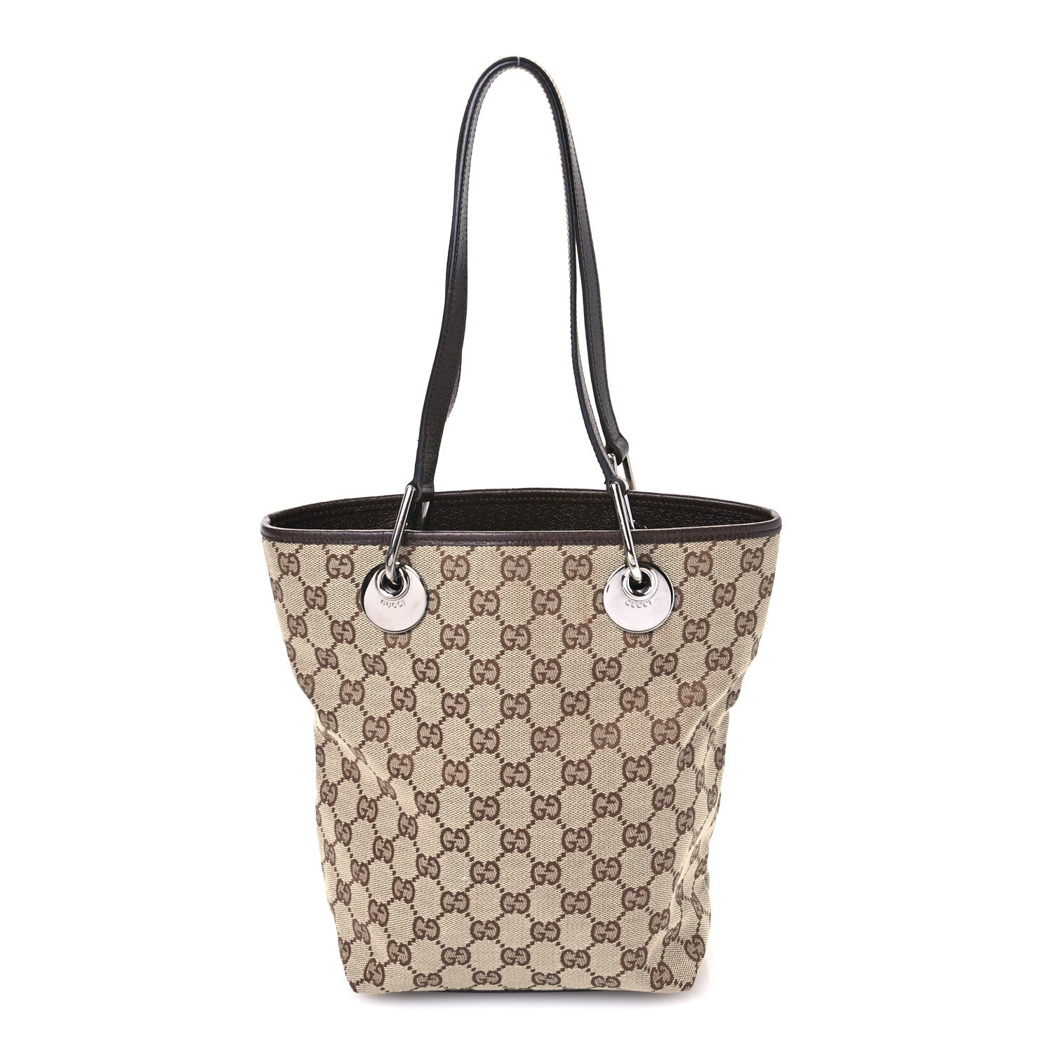 Gucci Monogram Small Eclipse Tote Brown 1 of 10