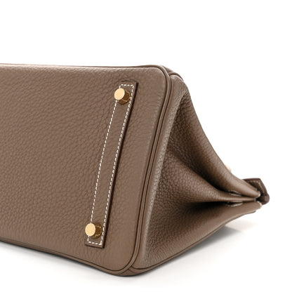 Hermes Taurillon Clemence Birkin 30 Etoupe 10 of 11