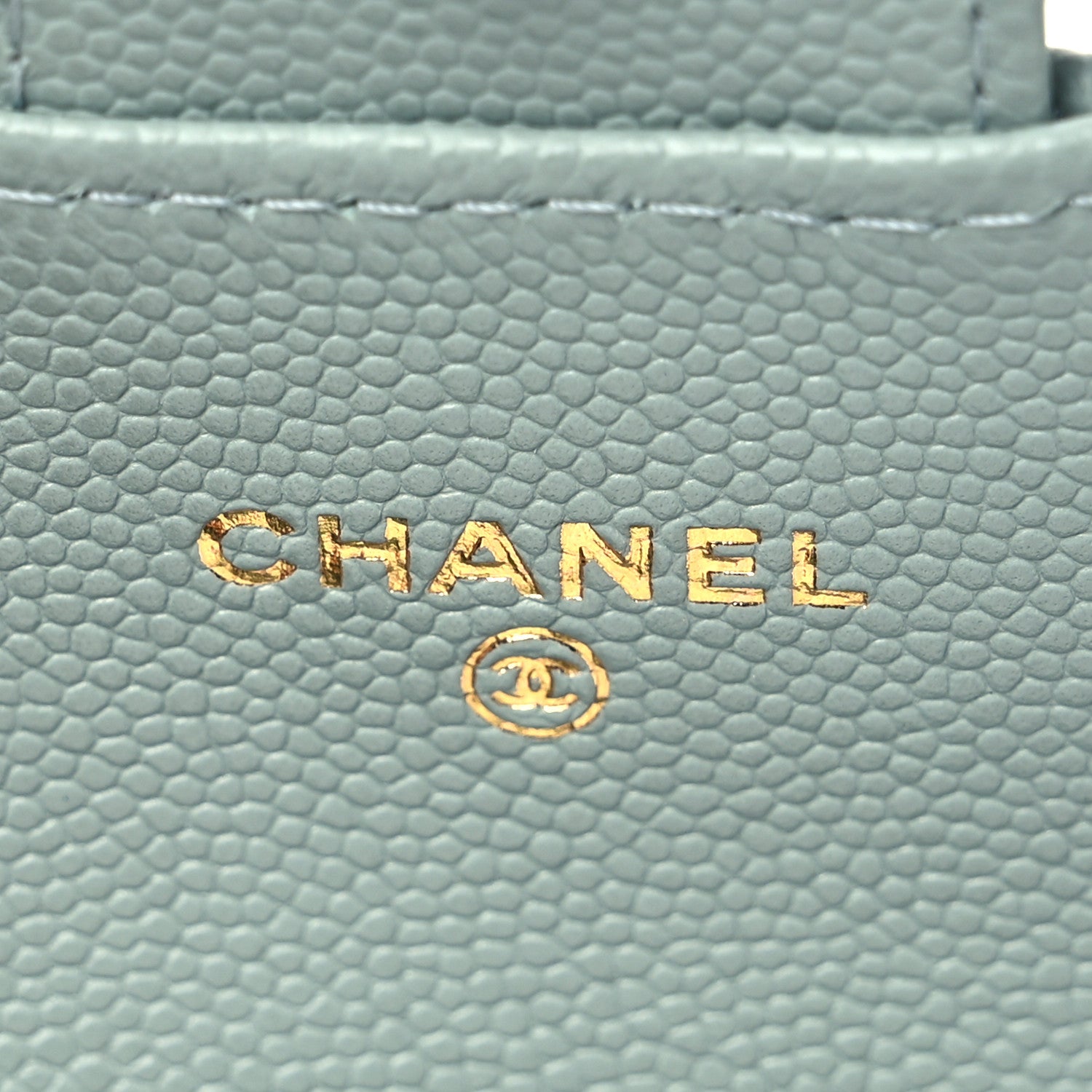 Chanel Caviar Quilted Flap Card Holder Wallet Grey 6 of 8