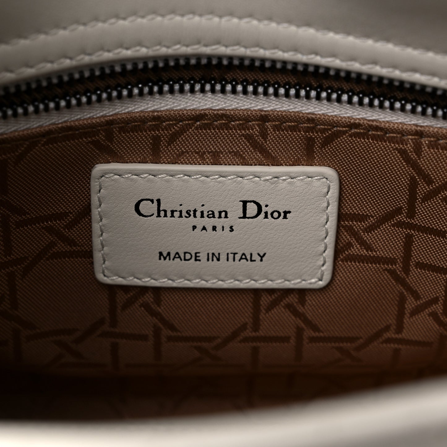Lambskin Cannage Small My ABCDior Lady Dior White