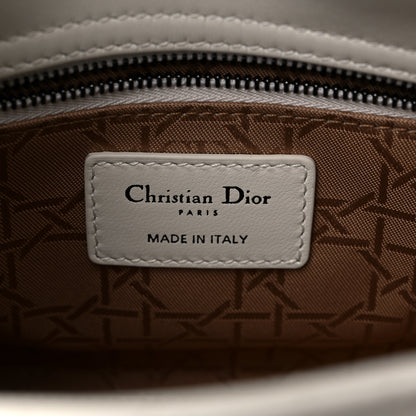Christian Dior Lambskin Cannage Small My ABCDior Lady Dior White 6 of 9