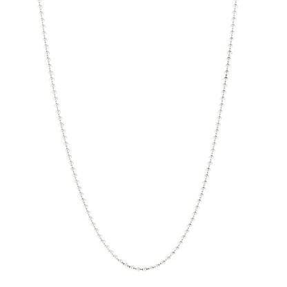Tiffany Sterling Silver 2.5mm Bead Chain Necklace 18" 1 of 4