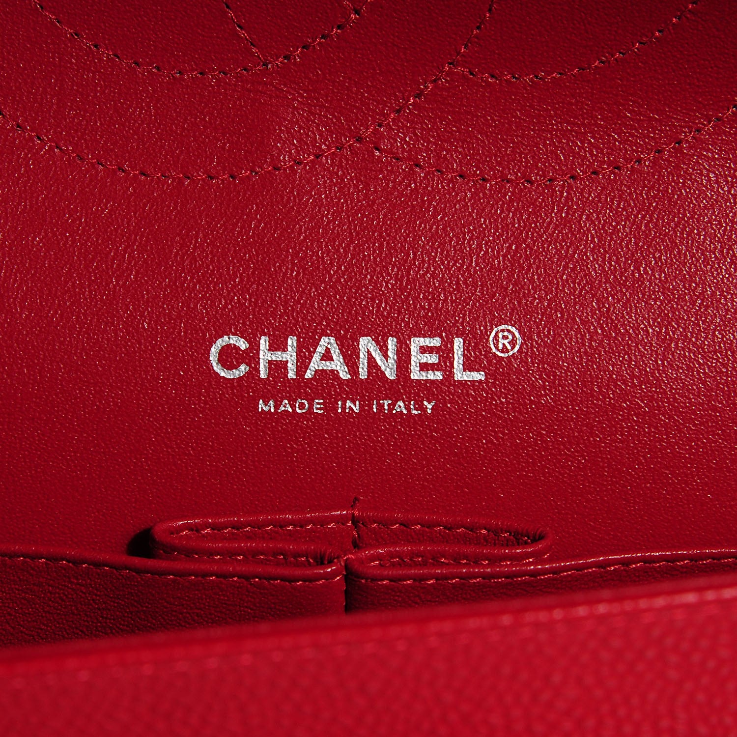 Chanel Caviar Quilted Jumbo Double Flap Red 7 of 9