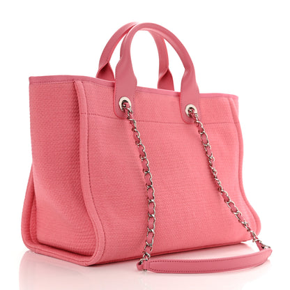 Chanel Mixed Fibers Small Deauville Tote Pink 4 of 11