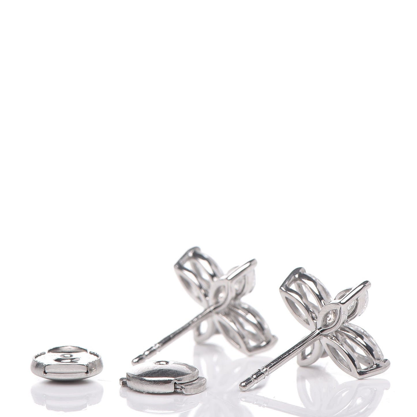 Platinum Diamond Large Victoria Earrings