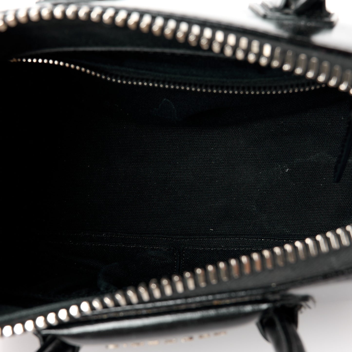 Shiny Lord Calfskin Mini Antigona Black