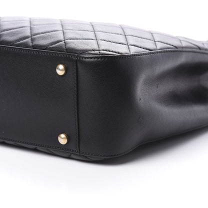 Chanel Lambskin Quilted Large Shopping Tote Black 11 of 13