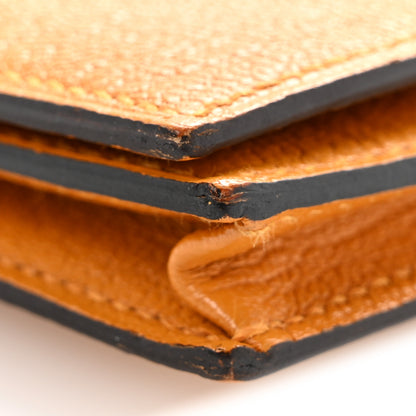 Hermes Chèvre Mysore Bearn Gusset Wallet Jaune Ambre 11 of 13