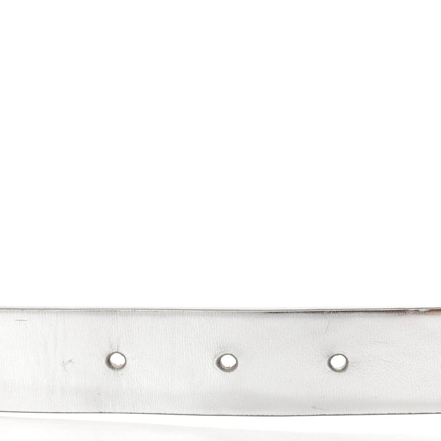 Chanel Calfskin CC Mirror Belt 75 30 Silver 6 of 7