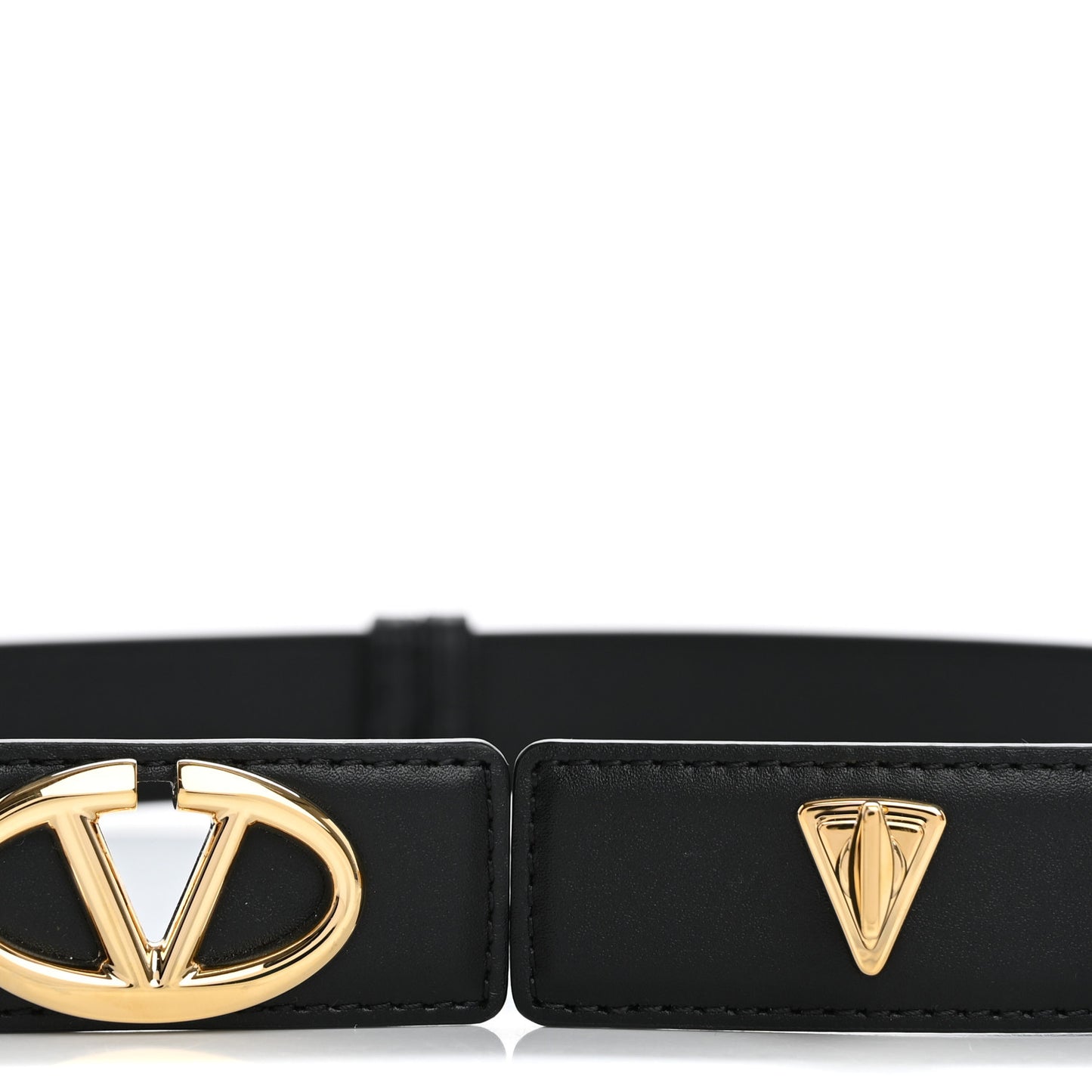 Calfskin VLogo The Bold Edition Belt 70 28 Black