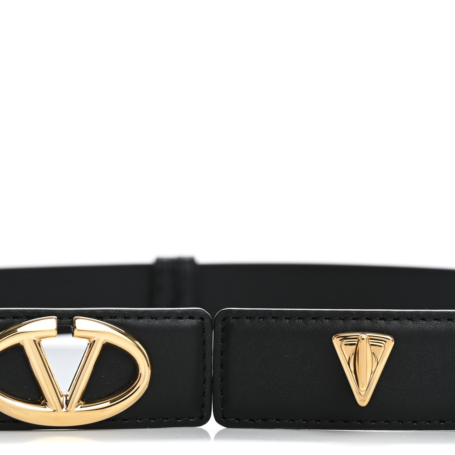 Valentino Garavani Calfskin VLogo The Bold Edition Belt 70 28 Black 3 of 5