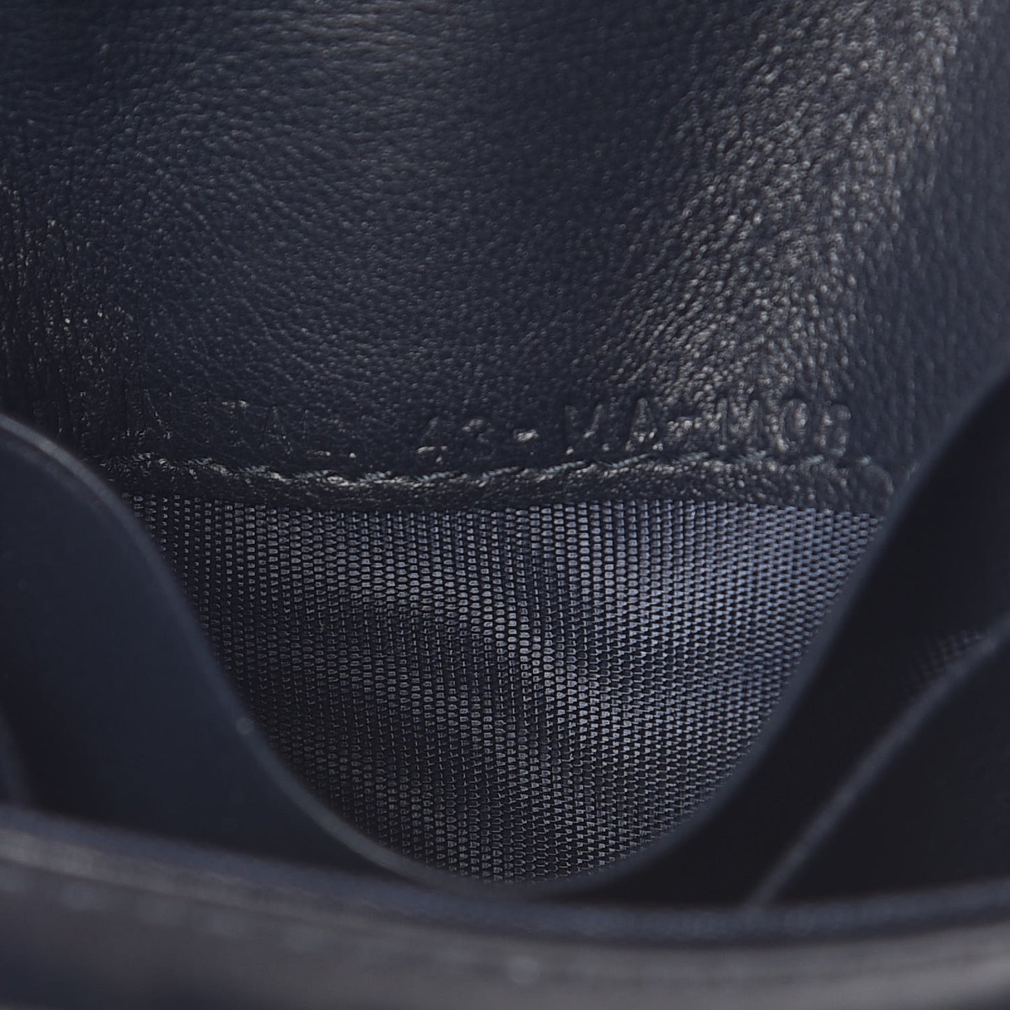 Oblique Saddle Card Holder Blue