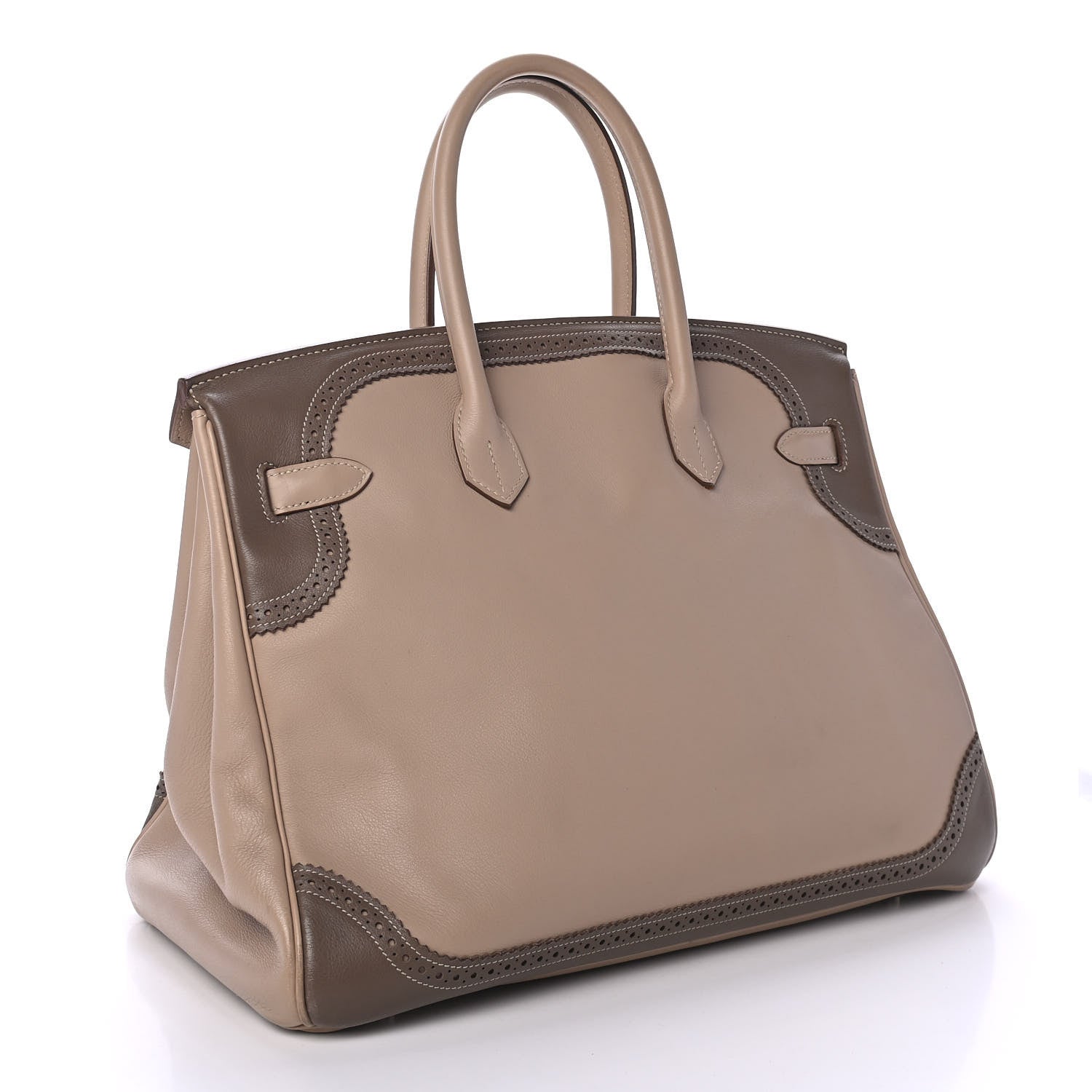 Hermes Swift Ghillies Birkin 35 Argile Etoupe 2 of 9