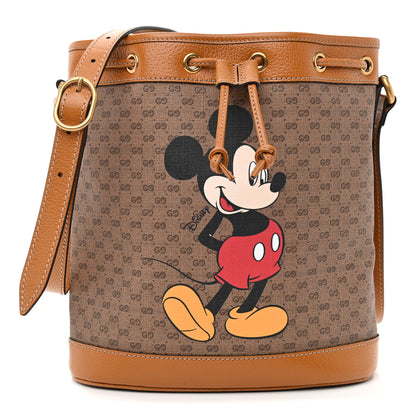 Gucci X DISNEY Mini Vintage GG Supreme Monogram Bucket Bag Beige Vintage Sun Oil 1 of 8