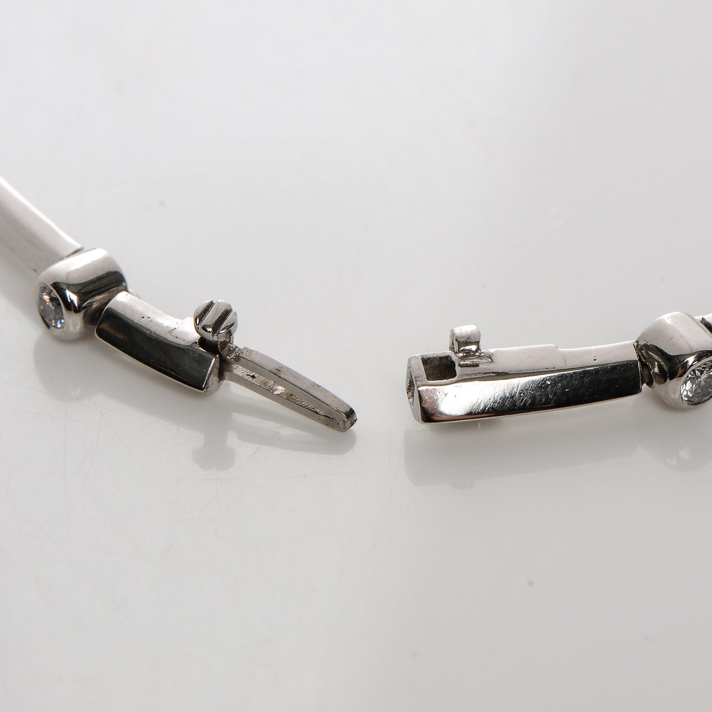 Platinum Diamond 8 Station Bracelet
