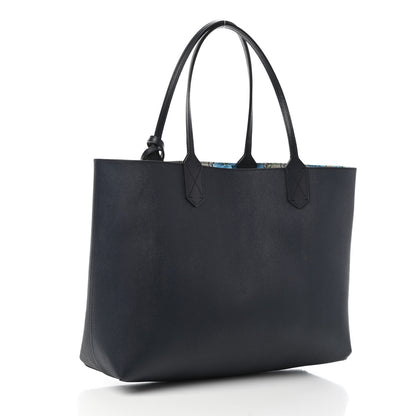 Gucci GG Supreme Monogram Blooms Medium Reversible Tote Beige Blue Navy 5 of 12