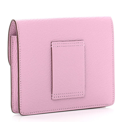 Hermes Chevre Mysore Roulis Slim Wallet Mauve Sylvestre 3 of 7