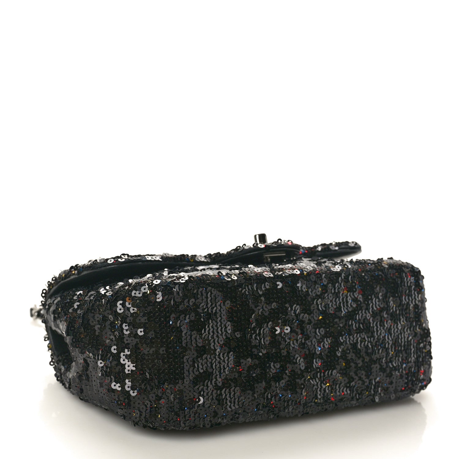 Chanel Sequin Small Single Flap Black Multicolor 4 of 10