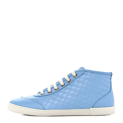 Gucci Microguccissima Womens High Top Sneakers 36 Mineral Blue 1 of 9