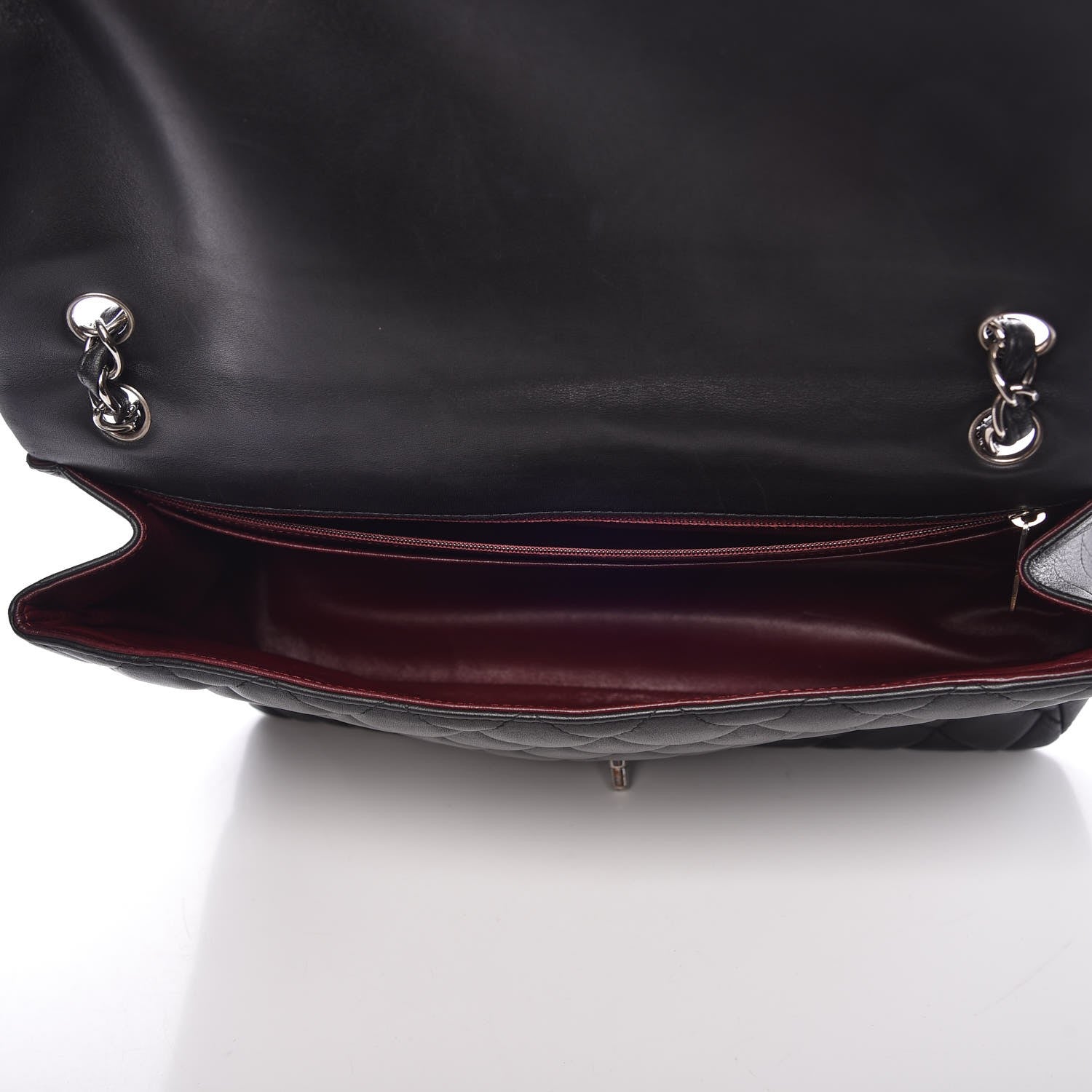 Chanel Lambskin Quilted Maxi Single Flap Black 6 of 8
