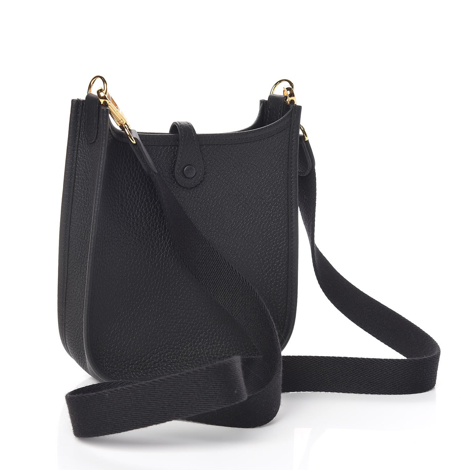 Hermes Taurillon Clemence Evelyne TPM Black 3 of 10