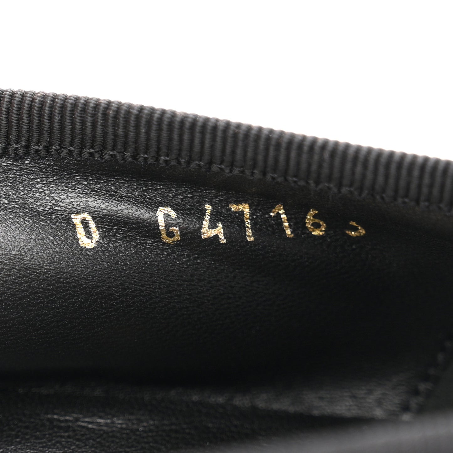 Lambskin Quilted CC Cambon Ballet Flats 37.5 Black White