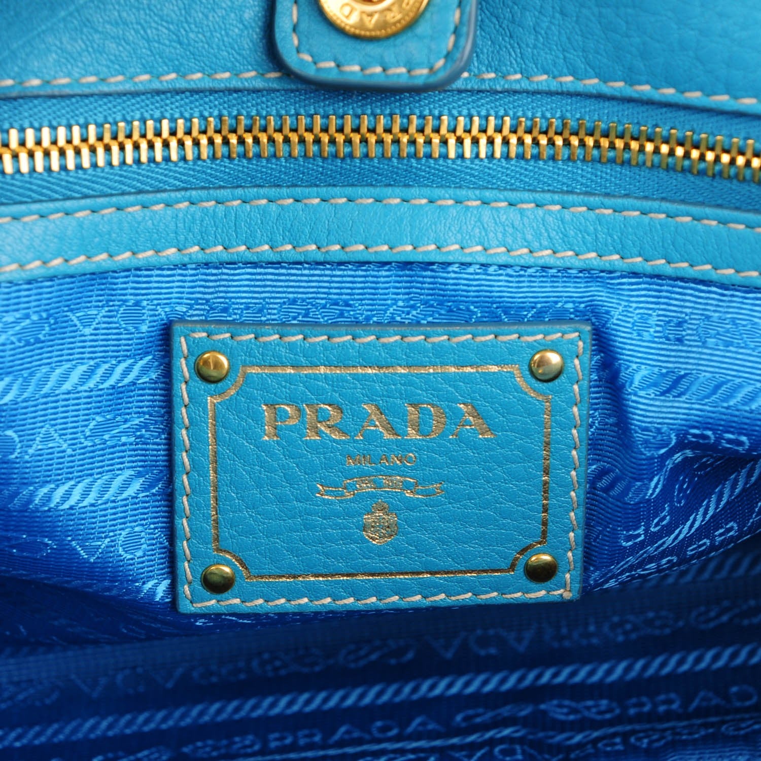 Prada Vitello Daino East West Tote Voyage 6 of 9