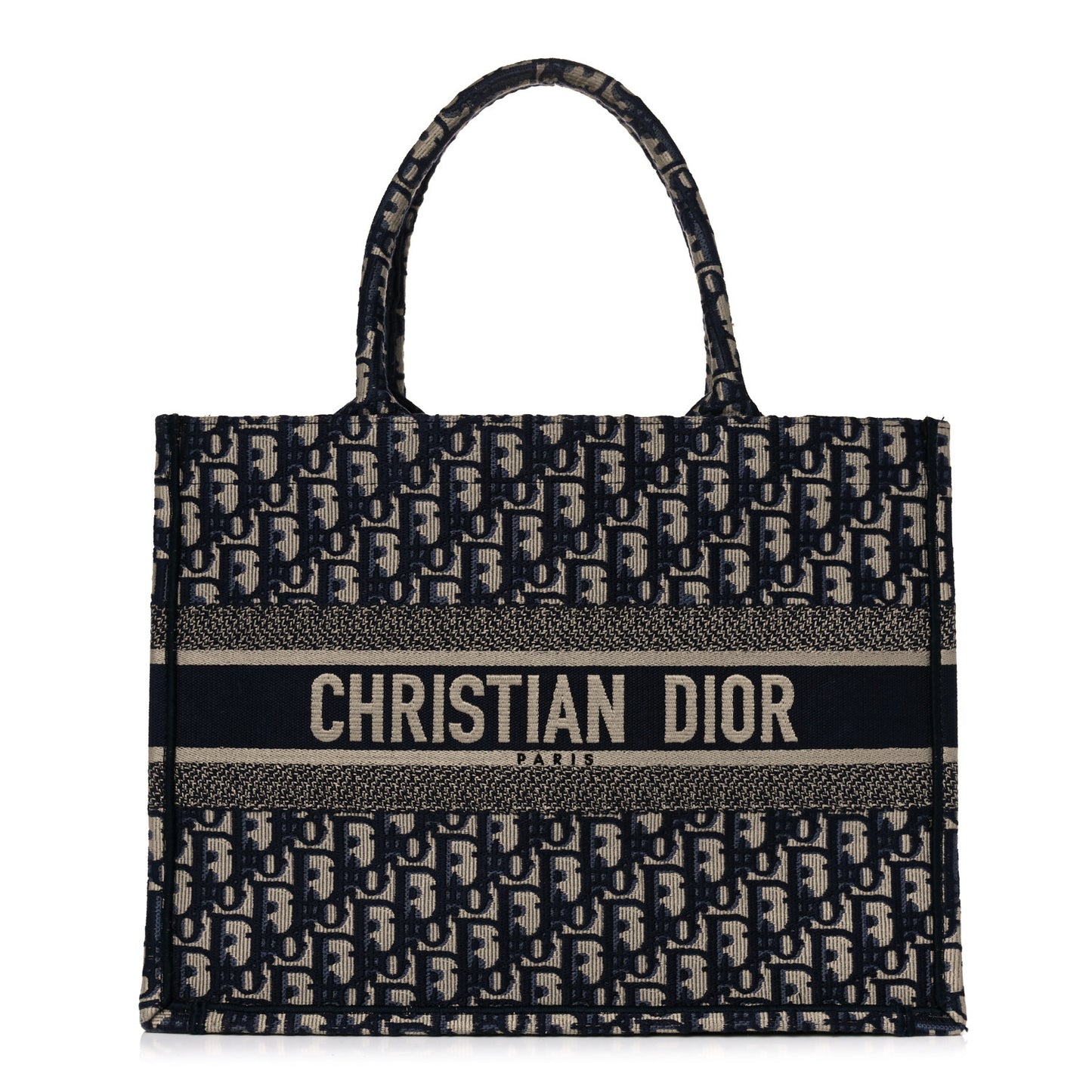 Oblique Medium Book Tote Blue Multicolor