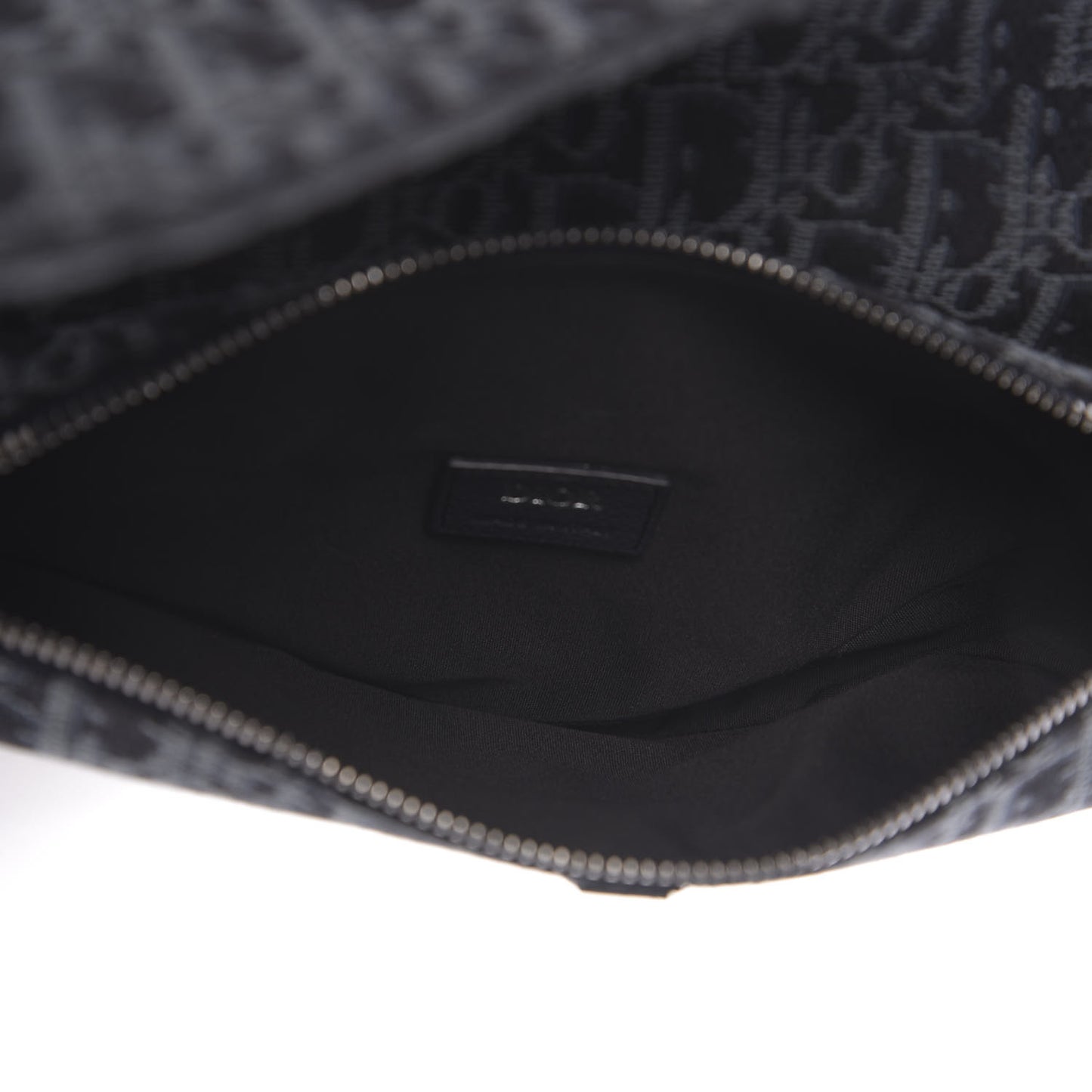 Oblique Mens Saddle Bag Black Blue