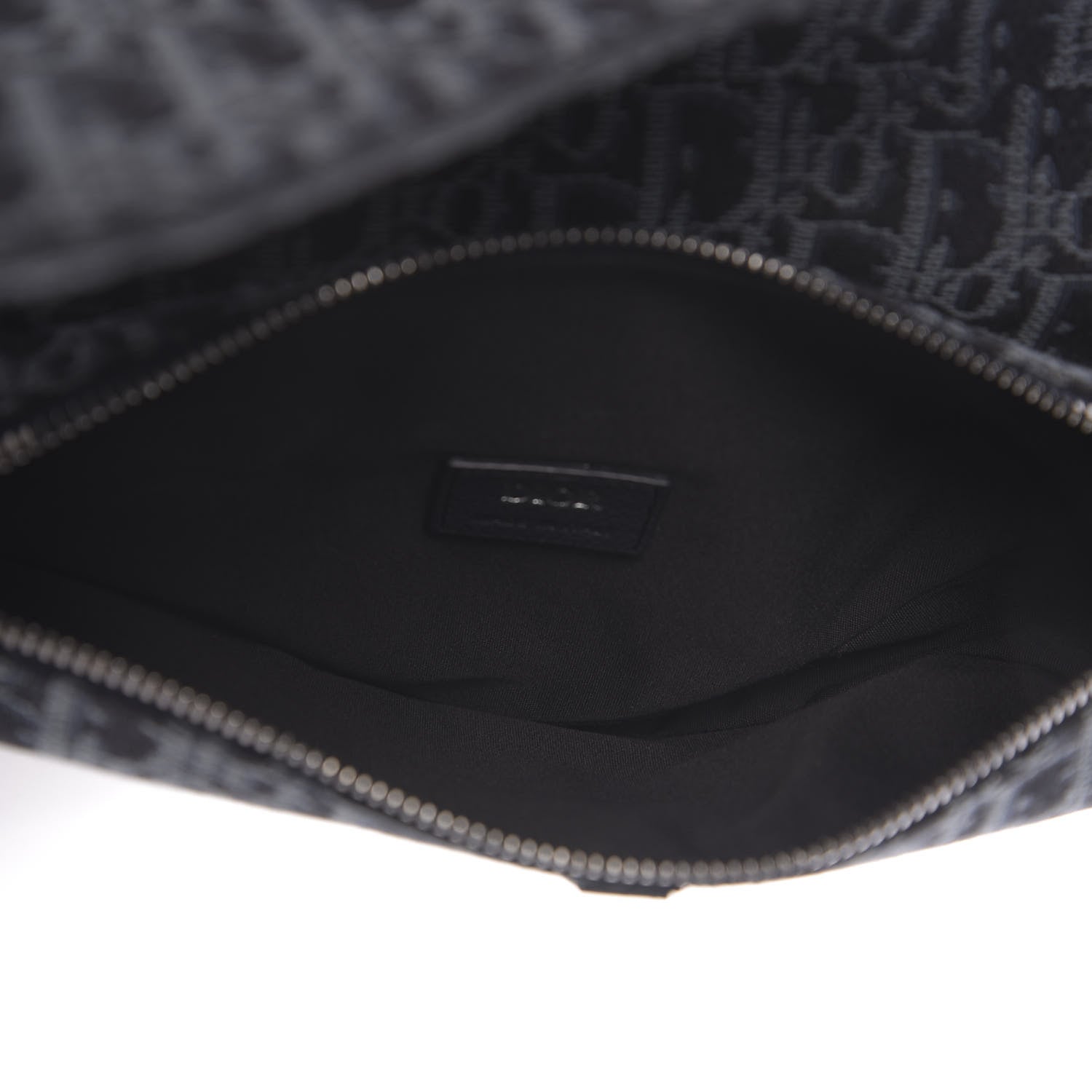 Christian Dior Oblique Mens Saddle Bag Black Blue 5 of 11