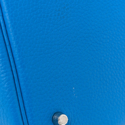 Hermes Taurillon Clemence Picotin Lock 22 MM Bleu Zanzibar 11 of 12