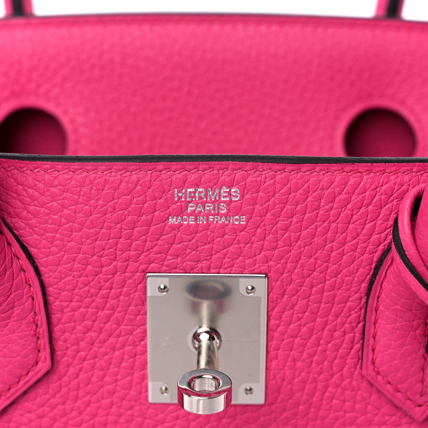 Taurillon Clemence Birkin 30 Rose Shocking