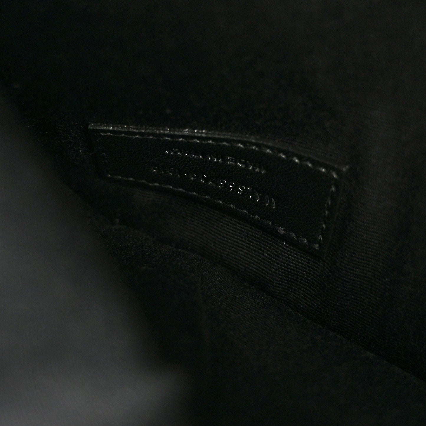 Smooth Shiny Calfskin Uptown Pouch Black