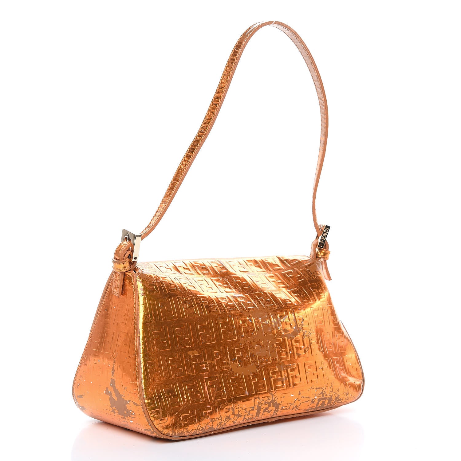 Fendi Vitello Mirror FF Embossed Mini Mama Baguette 3 of 17