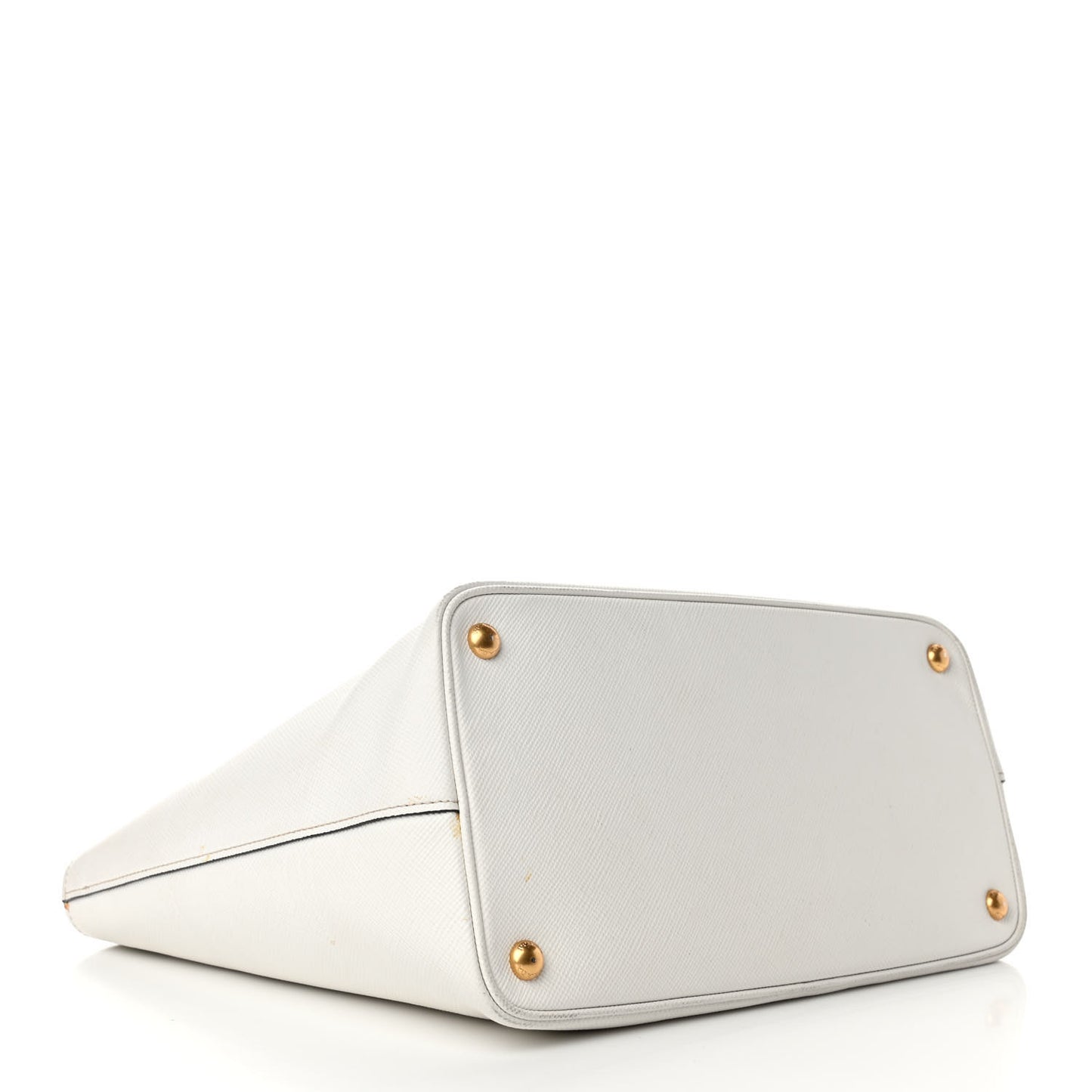 Saffiano Cuir Front Pocket Tote Talco