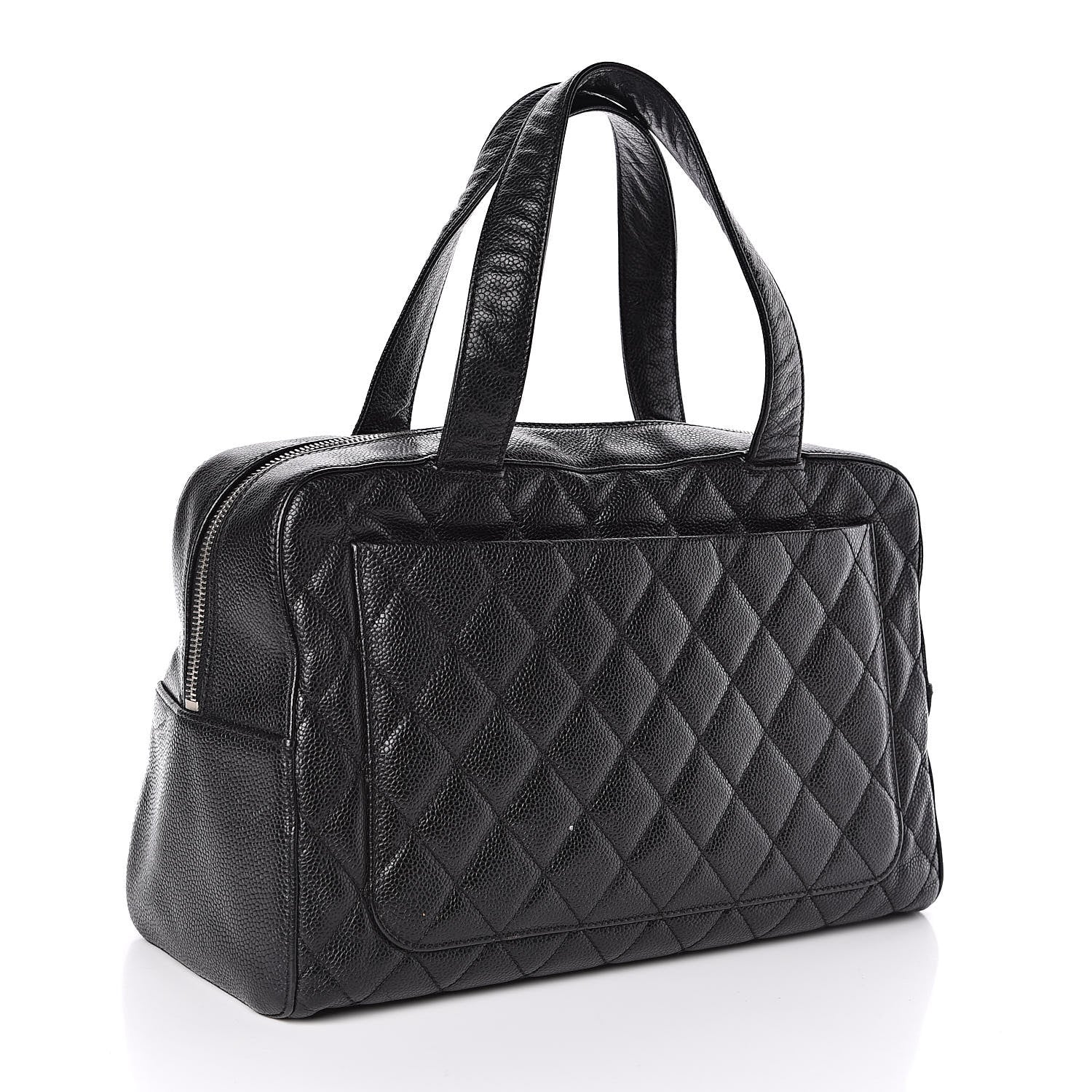 Chanel Caviar Quilted Bowler Black 3 of 12