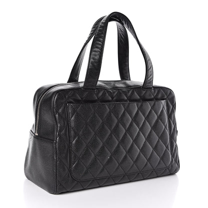Chanel Caviar Quilted Bowler Black 3 of 12