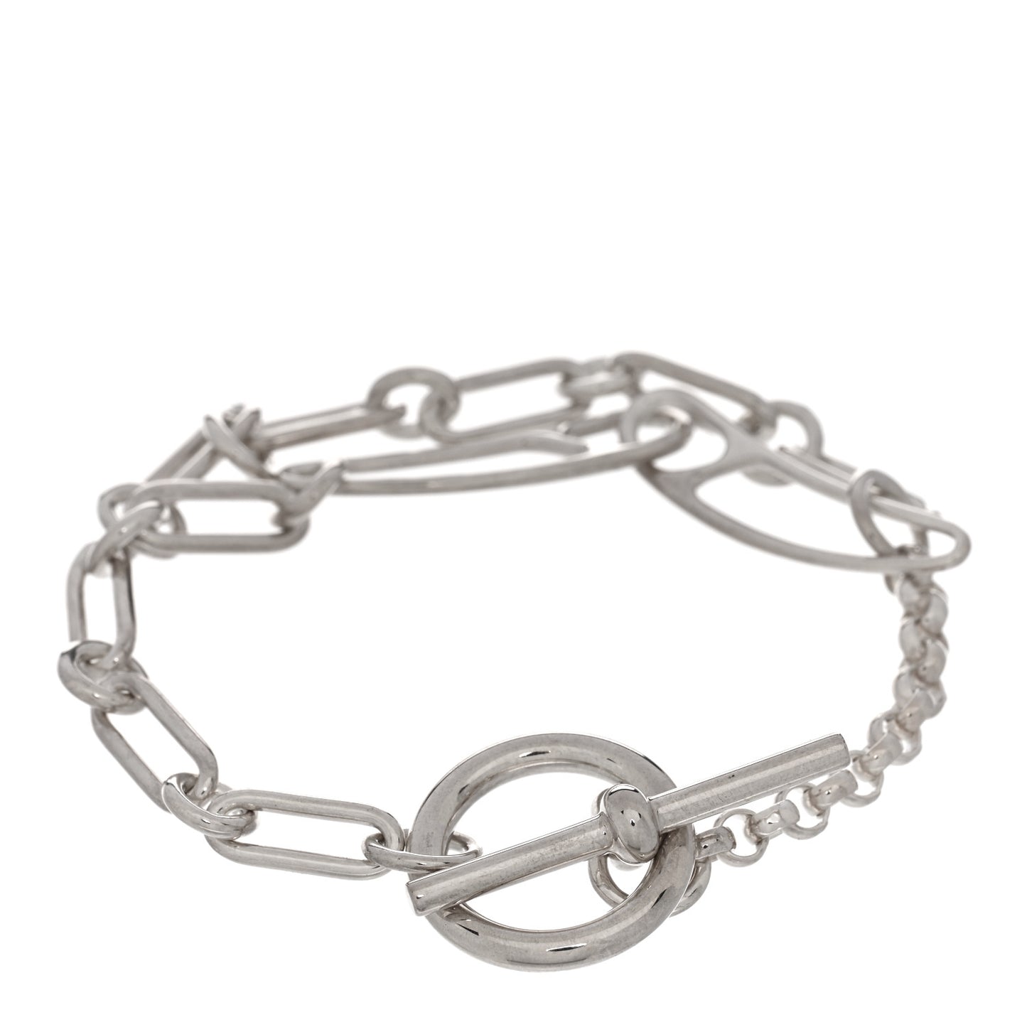 Sterling Silver Chaine d'Ancre Punk Bracelet ST