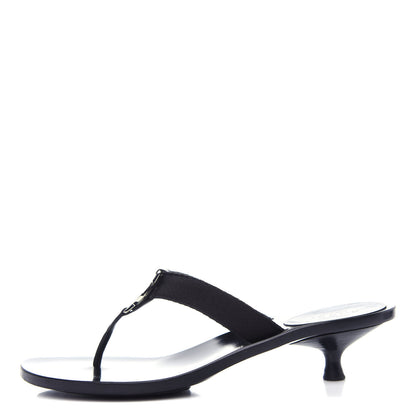 Gucci Nylon GG Reins Thong Sandals 37 Black 1 of 10