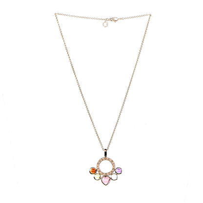 Bulgari 18K Yellow Gold Citrine Peridot Tourmaline Topaz Amethyst Allegra Pendant Necklace 3 of 6