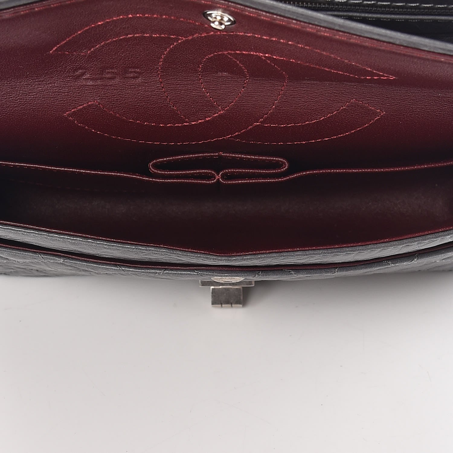 Chanel Aged Calfskin Quilted 50th Anniversary 2.55 Reissue 225 Flap Grey 5 of 11