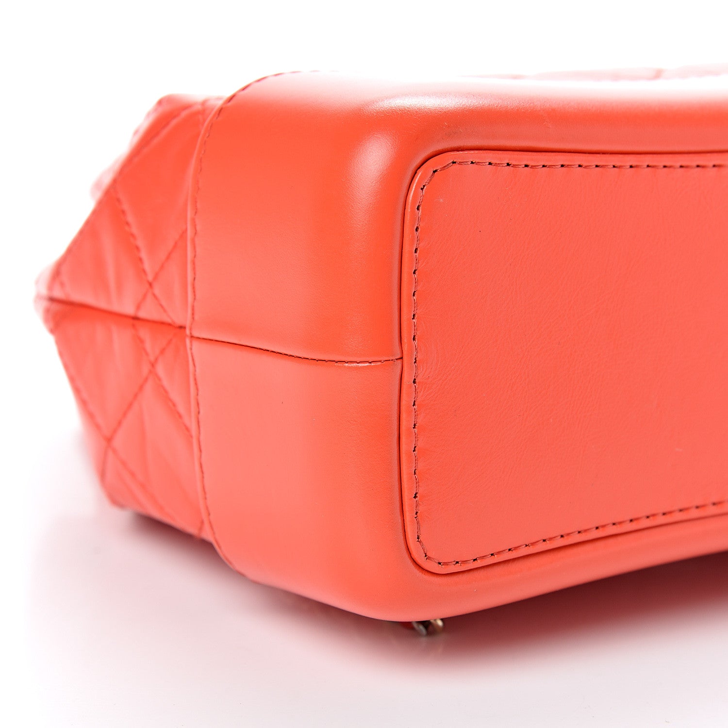 Chanel Aged Calfskin Quilted Small Gabrielle Backpack Orange 8 of 9