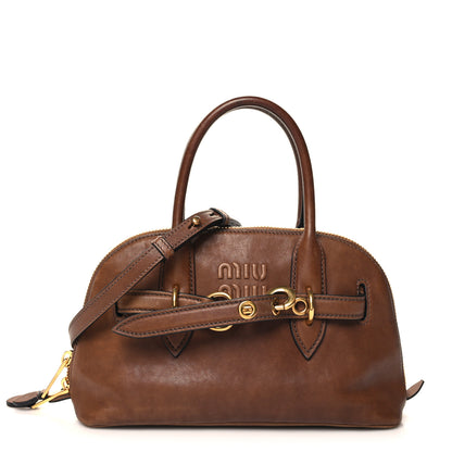 Miu Miu Nappa Aviator Small Aventure Bag Rovere 1 of 11