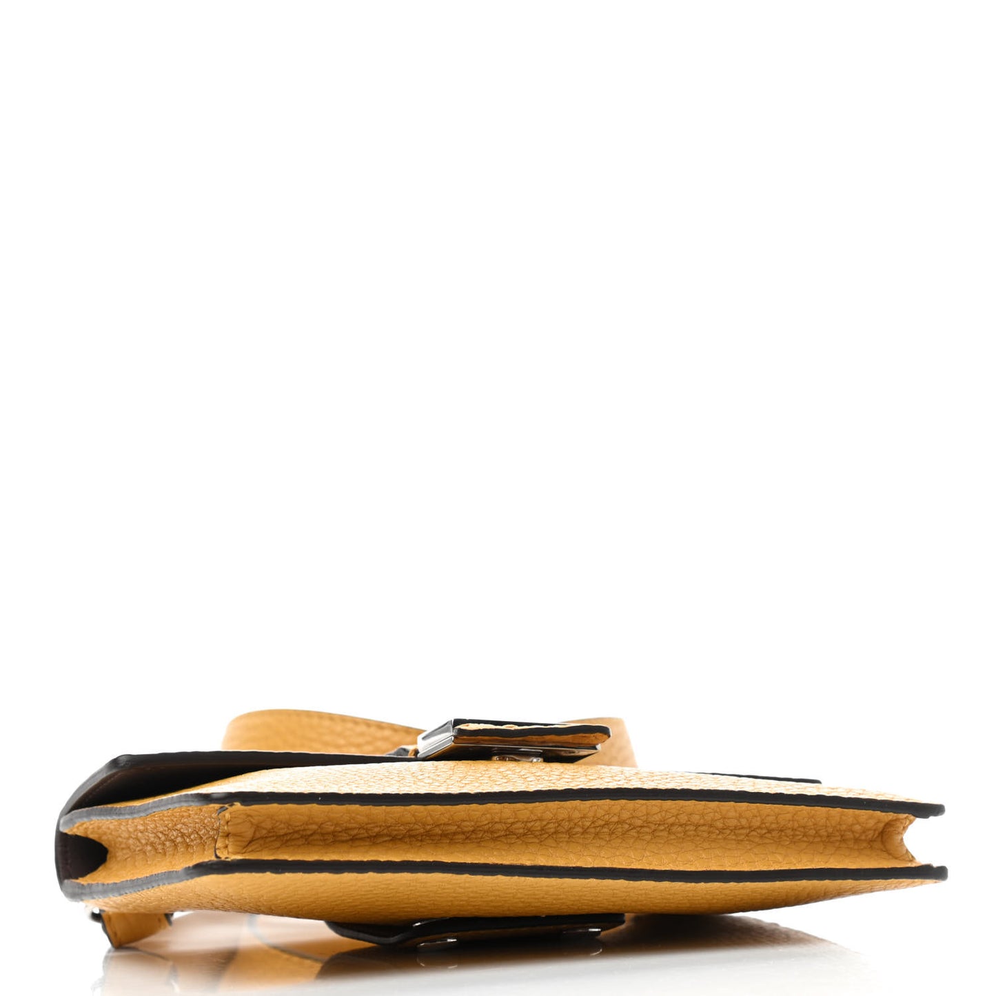 Cuoio Romano Selleria Baguette Belt Pouch Giallo Fendi