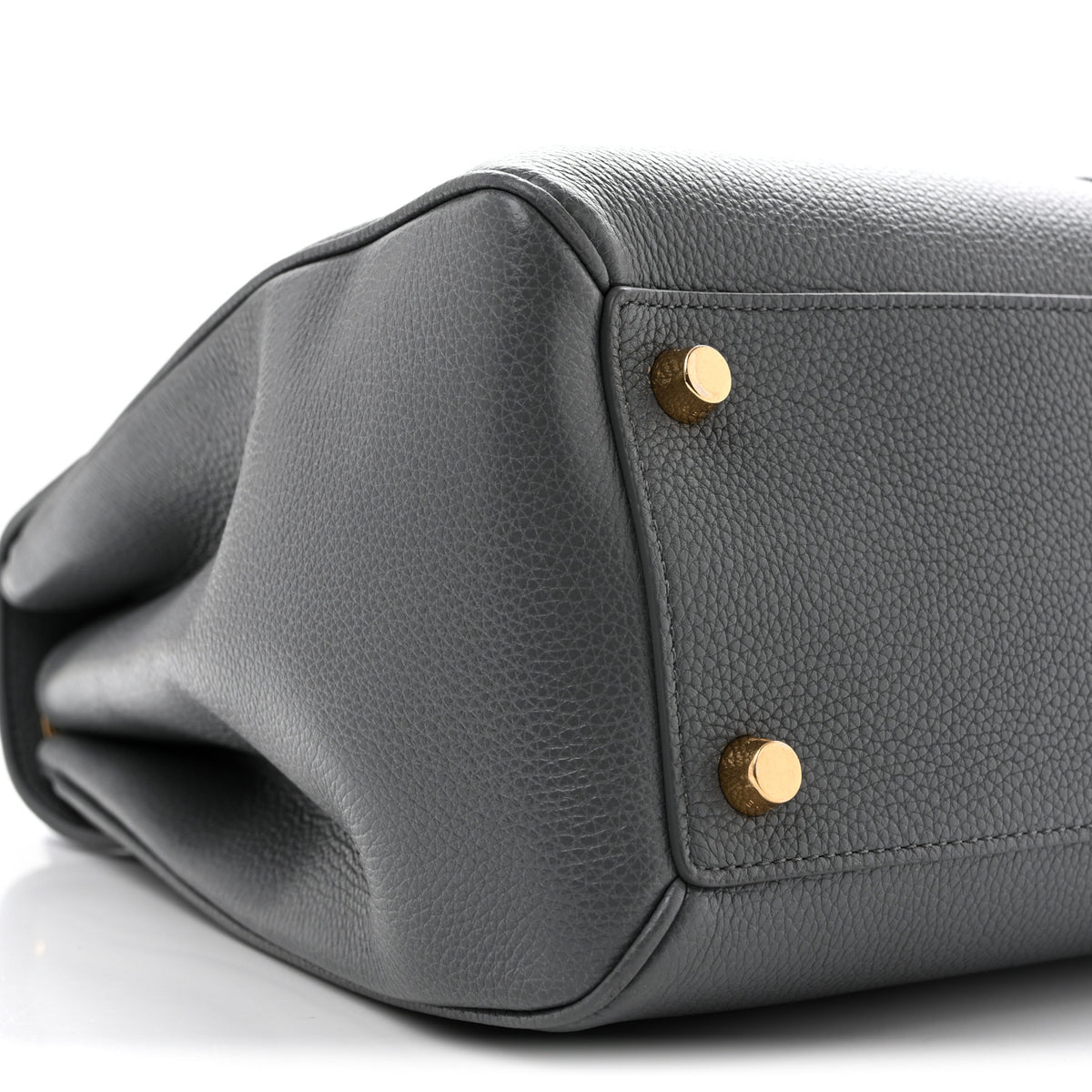 Celine Grained Calfskin Classique 16 Top Handle Bag Cloud 16 of 21